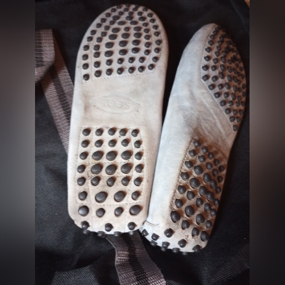 Tod's Loafers, 39 Gommino Driving Shoes in Blue Suede - Picture 5 of 6